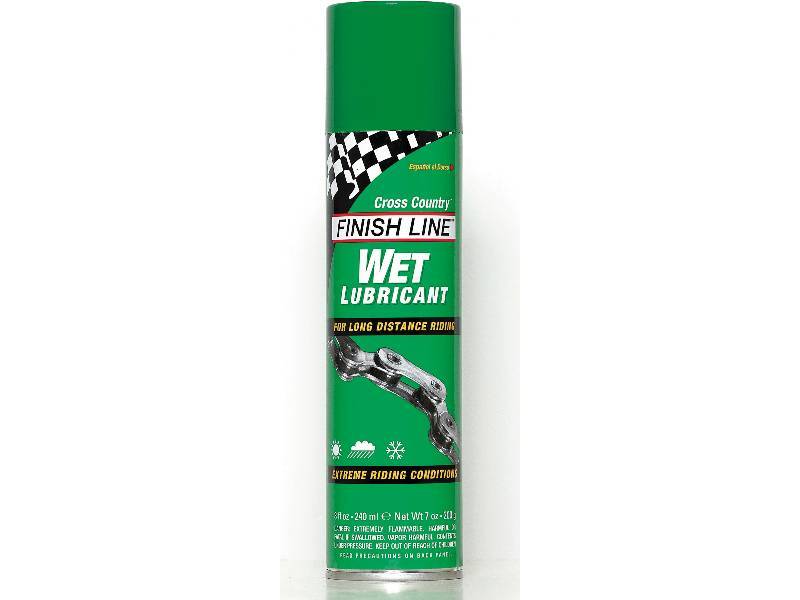 FINISH LINE Cross Country Wet chain lube 8 oz / 240 ml - click to revert image