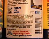 White Lightning Bamboo Wipes contains Isopropyl Alchohol click to zoom image