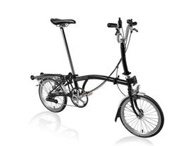 Brompton C-Line Explore Mid 6sp with Rack -Black