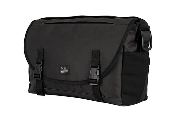Brompton Metro Messenger Bag Medium in Black click to zoom image