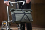 Brompton Borough Roll Top Bag Medium in Olive click to zoom image