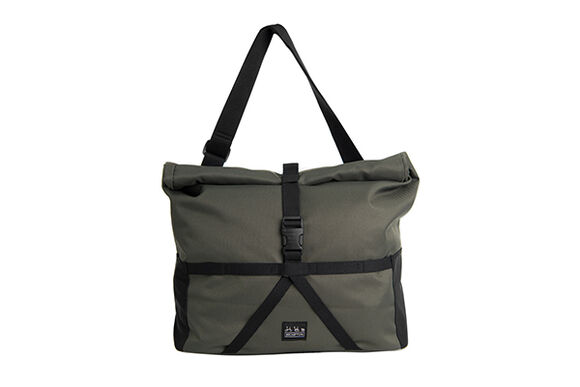 Brompton Borough Roll Top Bag Medium in Olive click to zoom image