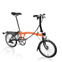 Brompton C-Line Explore Low 6sp with Rack -Coral/Black