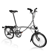 Brompton P-Line M4R Midnight Grey-Titanium Matt Black