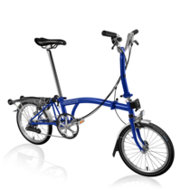 Brompton C-Line Explore Mid 6sp with Rack Piccadilly Blue