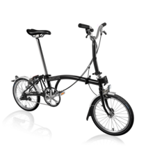 Brompton C-Line Utility Mid 3sp with Mudguards - Black