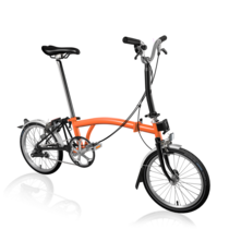 Brompton C-Line Utility Mid 3sp - Fire Coral/Black