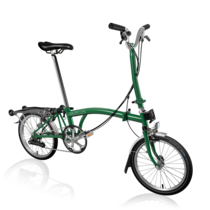 Brompton C-Line Explore High 6sp with Rack -All Racing Green