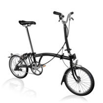 Brompton C-Line Utility High 3sp with Mudguards - Black
