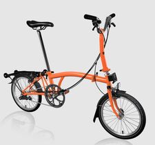 Brompton C-Line Black Edition Mid 6R Fire Coral