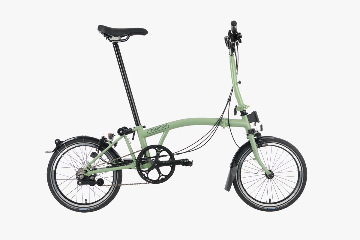 Brompton m6r folding online bike green