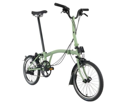 Brompton C-Line Black Edition Mid M6R Matcha Green click to zoom image