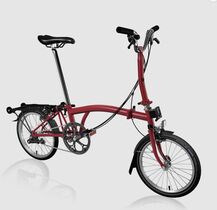 Brompton C-Line Black Edition Mid M6R House Red