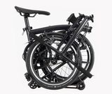 Brompton P-Line S4R Urban with Roller Rack Midnight Black-Black Ti click to zoom image