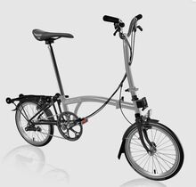 Brompton P-Line H4R Urban with Roller Rack Midnight Grey-Black Ti
