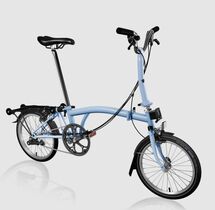 Brompton C-Line Black Edition Mid M6R Cloud Blue