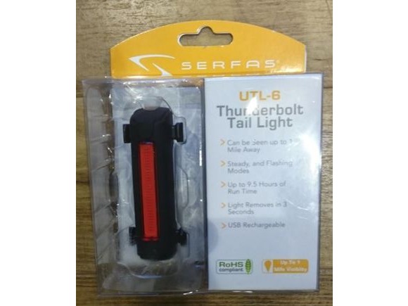 Serfas Thunderbolt (USB) (UTL-6) Taillight click to zoom image